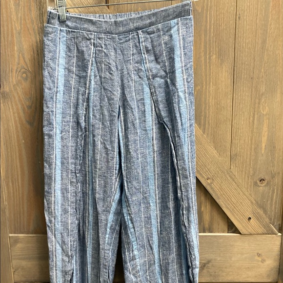 Anthropologie DREW Tulip Split stripe  wide leg pants! - Picture 7 of 7